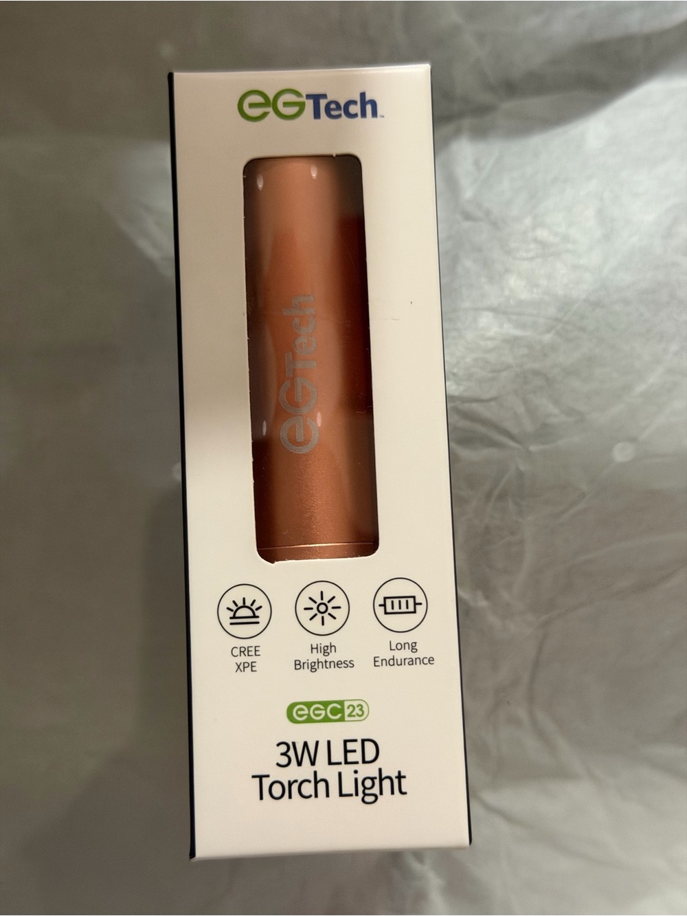 EGTech 3W LED Torch Light - Copper